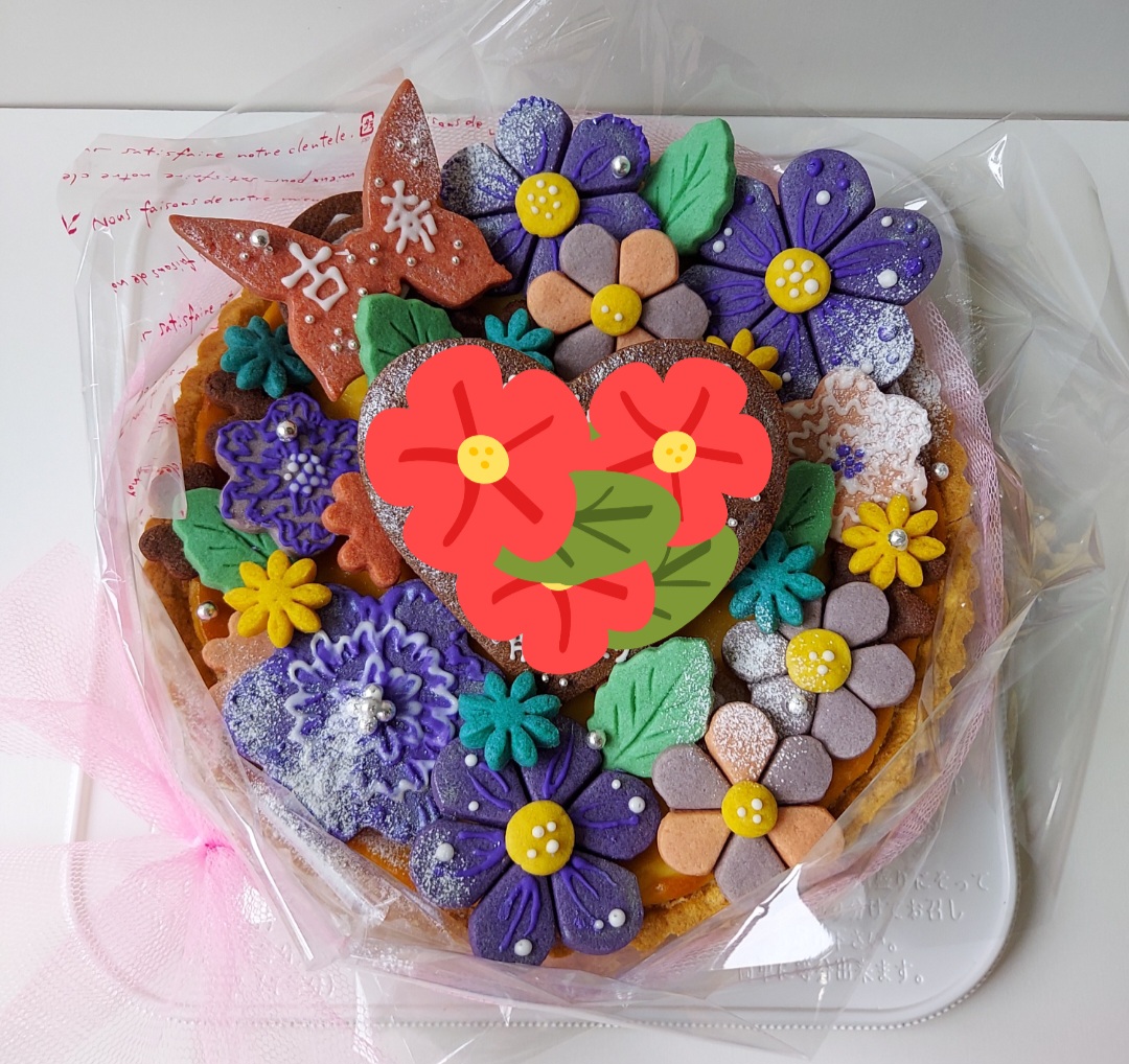 お祝い☆花束ケーキ